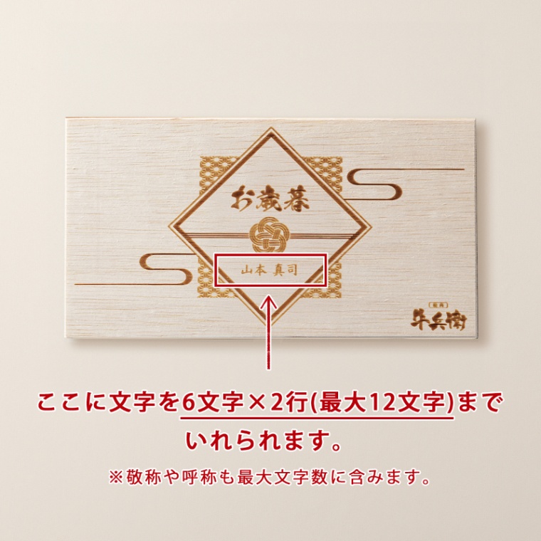 お歳暮 名入れ お肉のカタログギフト彩